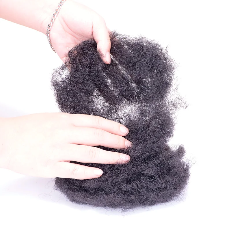 Jiffy Hair 30g afro kinky human crochet hair bulk for dreadlocks for sale