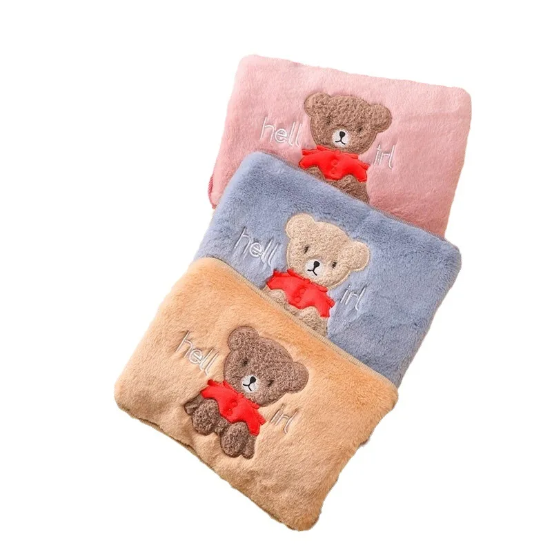 Cartoon Hot Water Bottle Charging Hand Warmer Water Bag Filling Water Electric Warm Hand Bag Cute Pillow