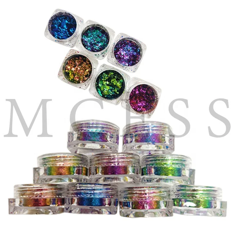Cosmetic grade mica chameleon flakes color pigment mica powder for eyeshadow