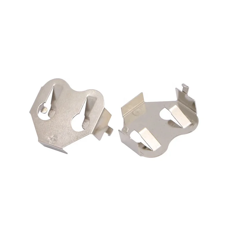 3013 THM Holder for 16mm Cell Nickel Plate 3V Coin Cell CR1620, CR1625, CR1632 Battery Retainer Clip