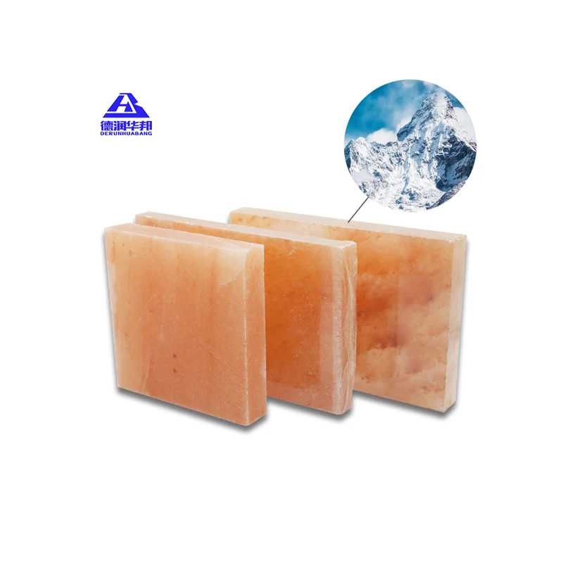 Natural rose salt brick sweat room salt brick himalayan salt plate for sauna room decoration