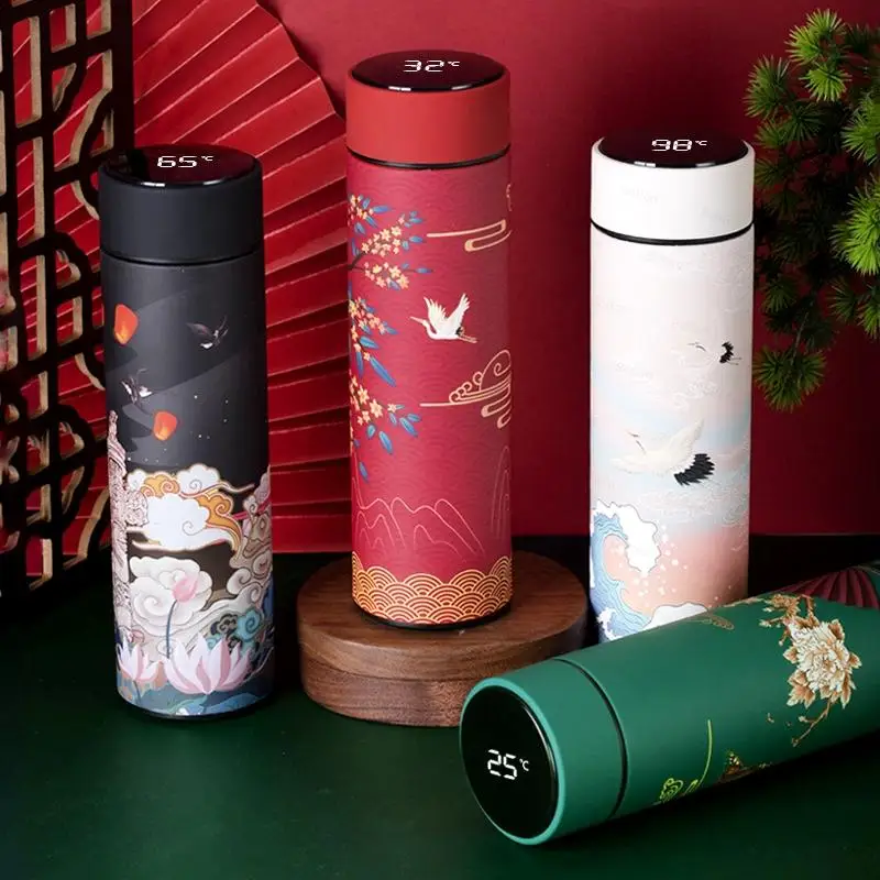 High-end intelligent cup temperature water 316 measurement digital display business stainless s