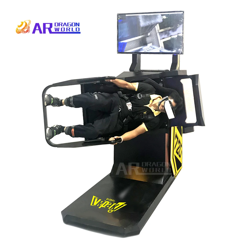 9D VR Simulator Virtual Reality 720 rotating flight Machine Coin Operated self-service game center for entertainment