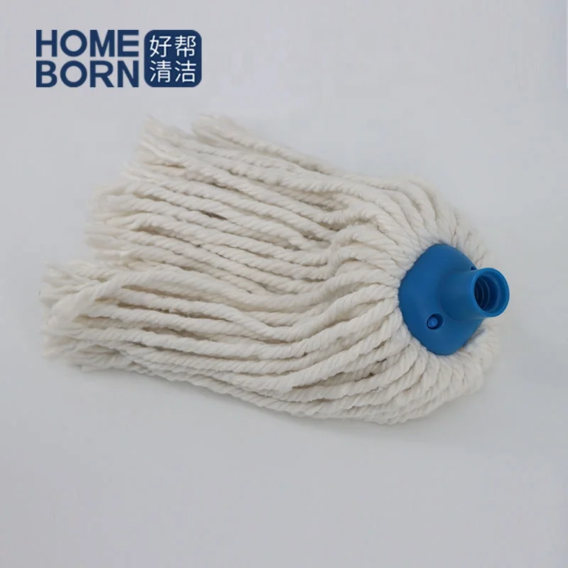 Xingtai cleaning products for household floor milk cotton round mop head manufacturer with iron rod