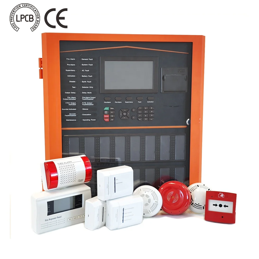 TANDA TX7004 LPCB EN54 APPD Адресуемая панель управления пожарной сигнализацией 1/2 /4 петли