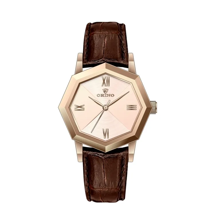 Oem Odm Wholesale Price Luxury Irregular Stainless Steel Case Leather Watch Quartz Watches For Women