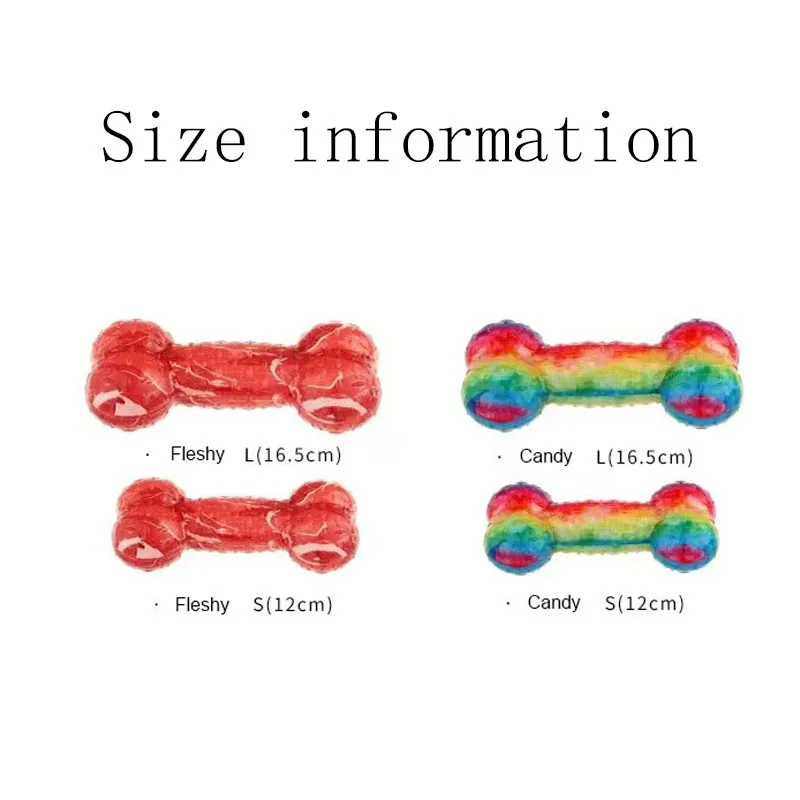 GIGWI Bone Shape Dog Teeth Cleaning TPR Dog Pet Toy Puppy Squeak Chew Bones Toys for dogs