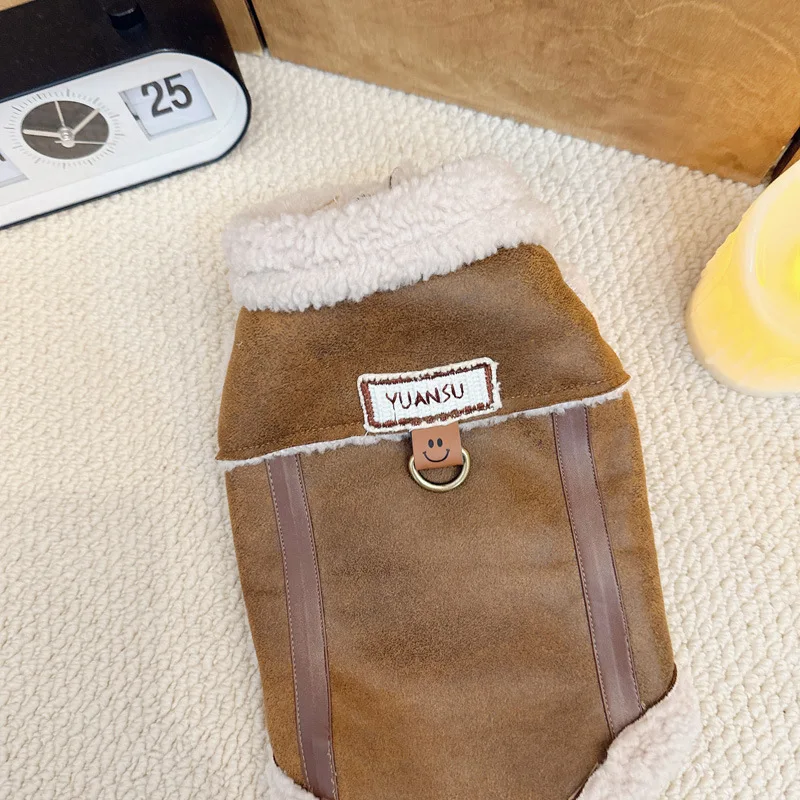 2024 High Quality Winter Pet Clothing Windproof Thick Plus Velvet Warm Clothes Jacket Outdoor Comfortable Dog Coat