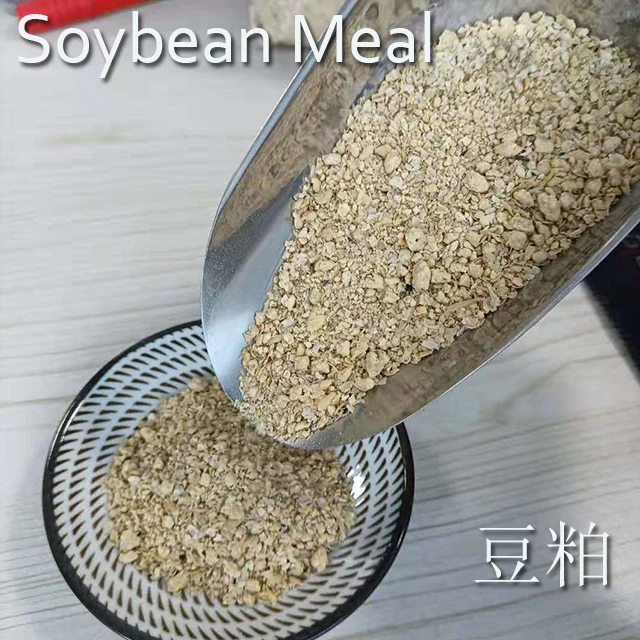 Feed with soybean meal for breeding