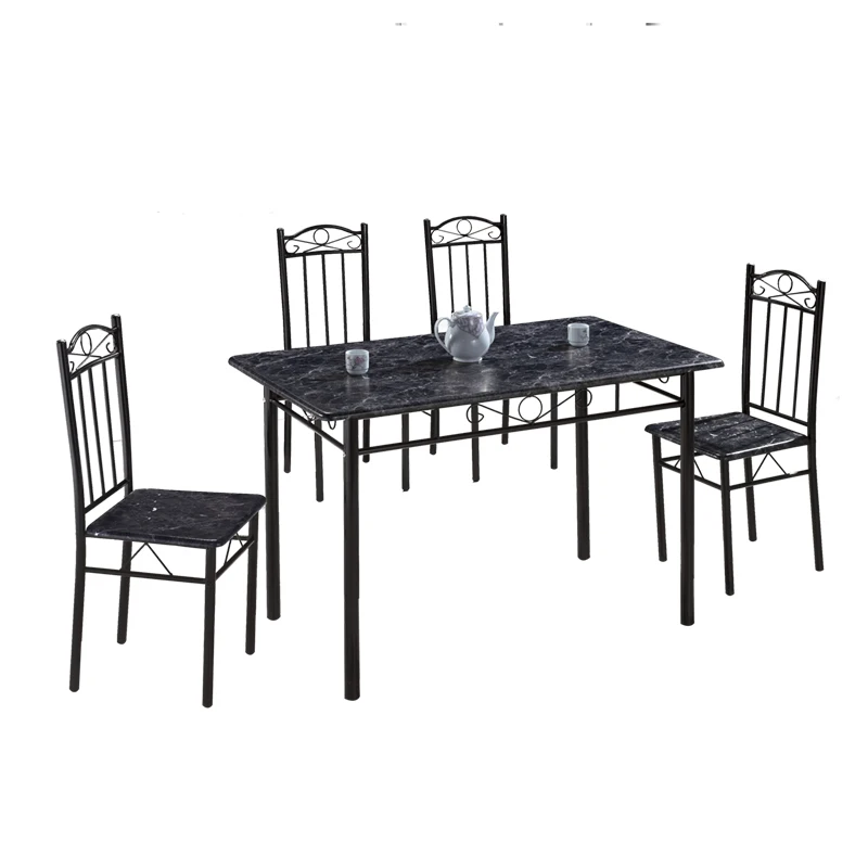 Hot Sale Professional Manufacture  Modern Style 4-person chairs dining table set solid wood dinning sets for Living Room