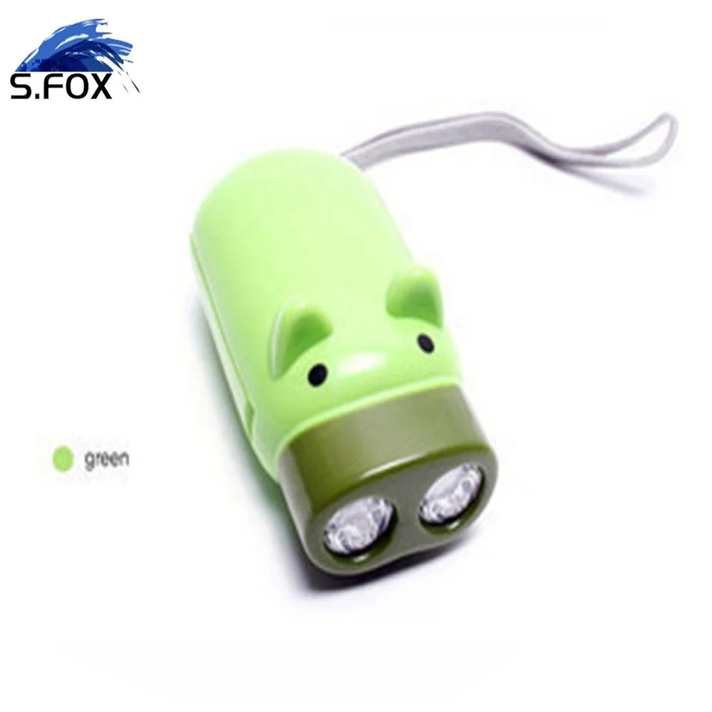 Best Promotional Gift Mini Dynamo Hand Pressing LED Torch Light Hand Crank Flashlight