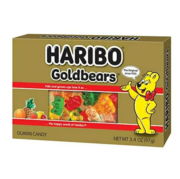 Haribo of America Goldbears Theater Box, 3.4 Ounce (Pack of 12) American Candy