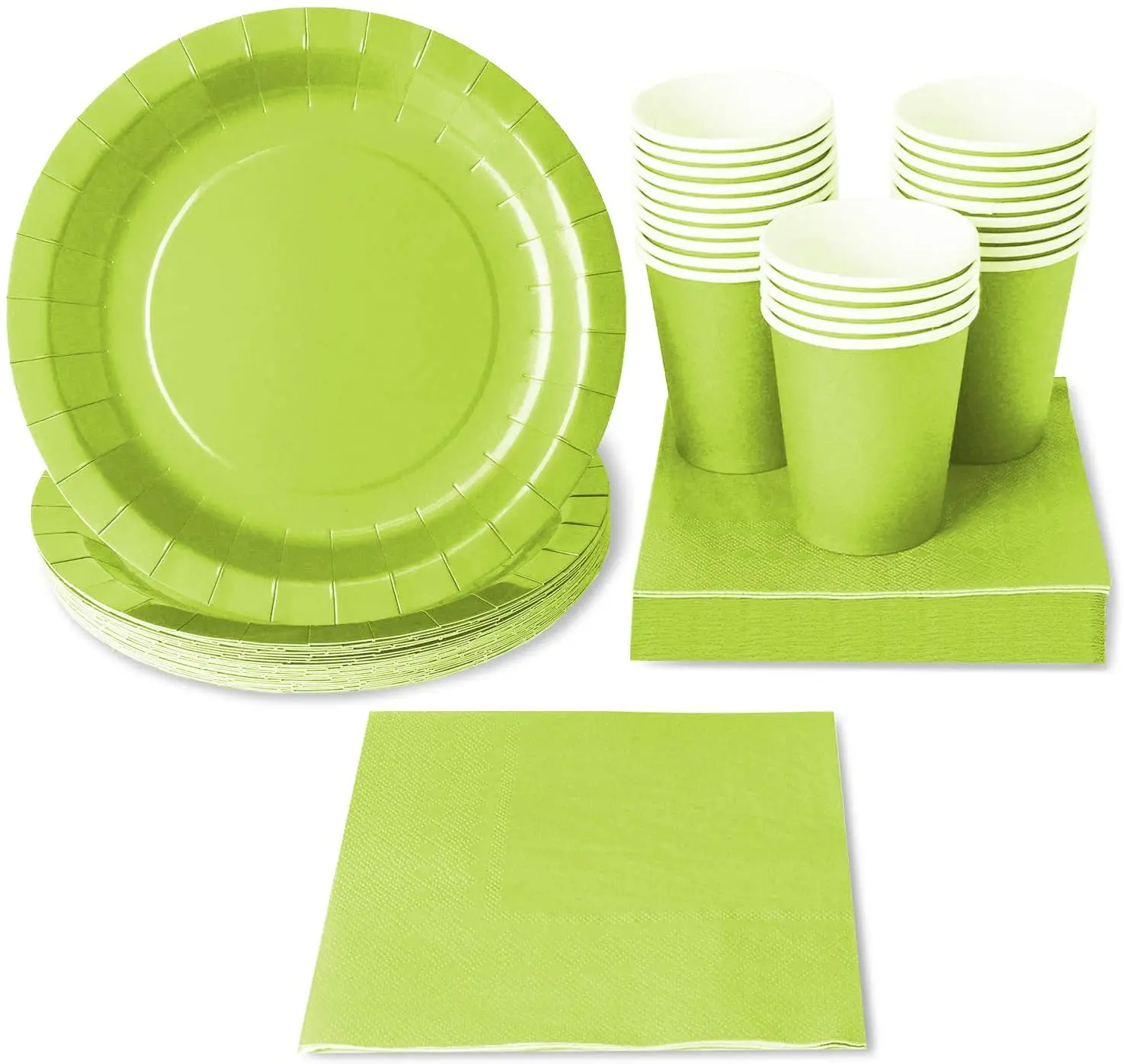 Disposable Party Supplies Paper Tableware Party Set Supplies 9inch Plates and 9oz Cups 13inch Napkins for Hen Party Decorations