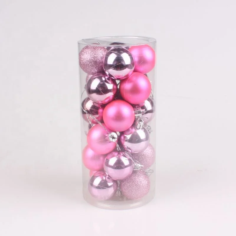 6cm Christmas Balls Ornaments for Xmas Tree - Shatterproof Christmas Tree Decorations Hanging Ball 24pcs