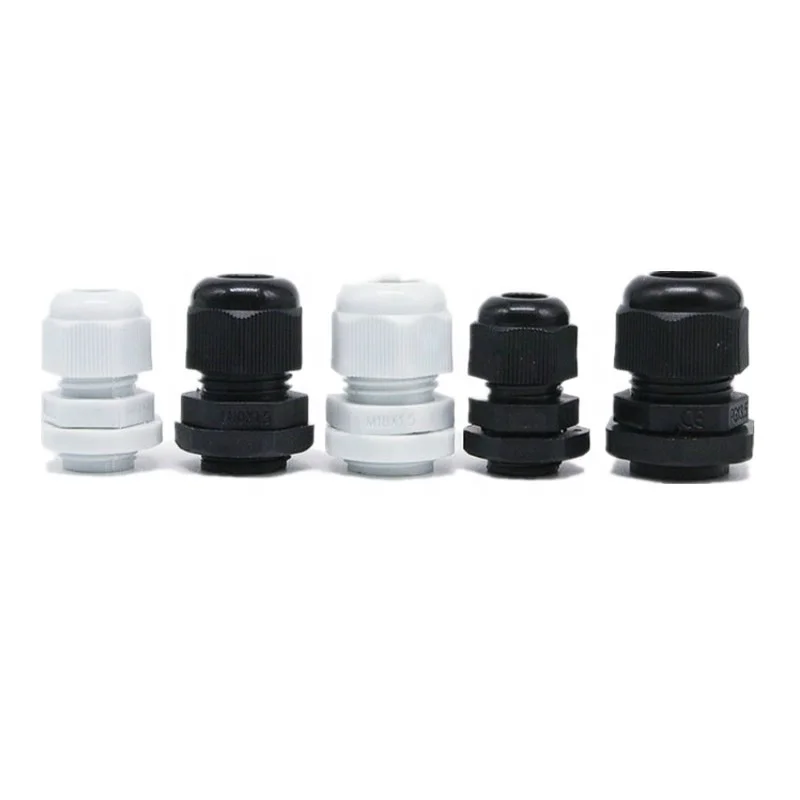 
PG Type Nylon PP Plastic Wire Waterproof Connectors Cable Gland IP68 Fixed Seal Sleeve Joints 