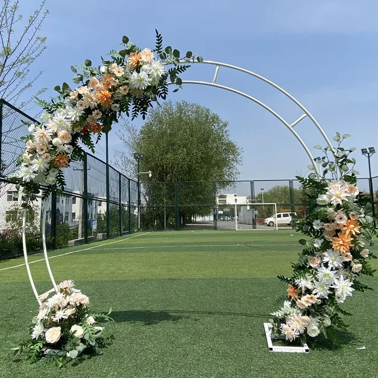 Metal circle wedding mariage arch Round balloon flower round Background arch frame stand birthday party baby shower decoration