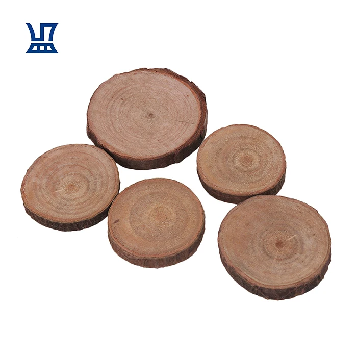 BQLZR Free Shipping 25mm Small Unfinished Natural Wood Slices DIY Crafts Wood Slice Ornaments