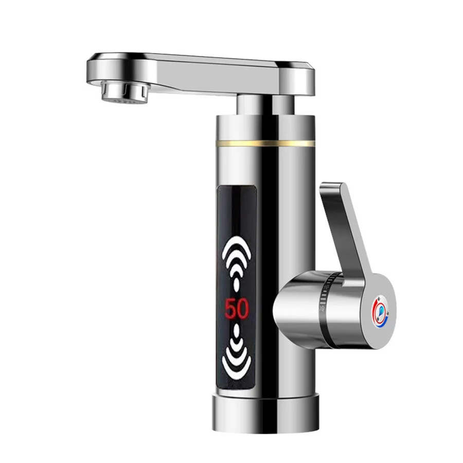 Single Handle Electric  Heating Water Faucet For Kitchen Or Bathroom