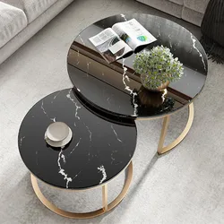 Роскошные круглые журнальные столики в скандинавском стиле оптом мебель мраморный металлический современный