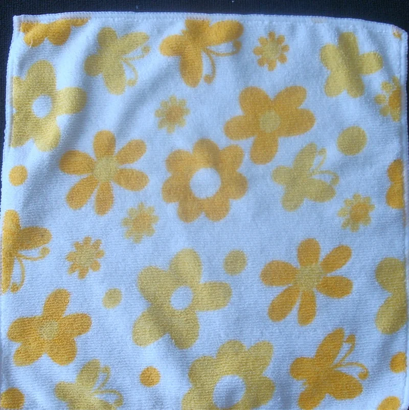 Best Quality promotional microfiber printed hand towel small microfiber towel