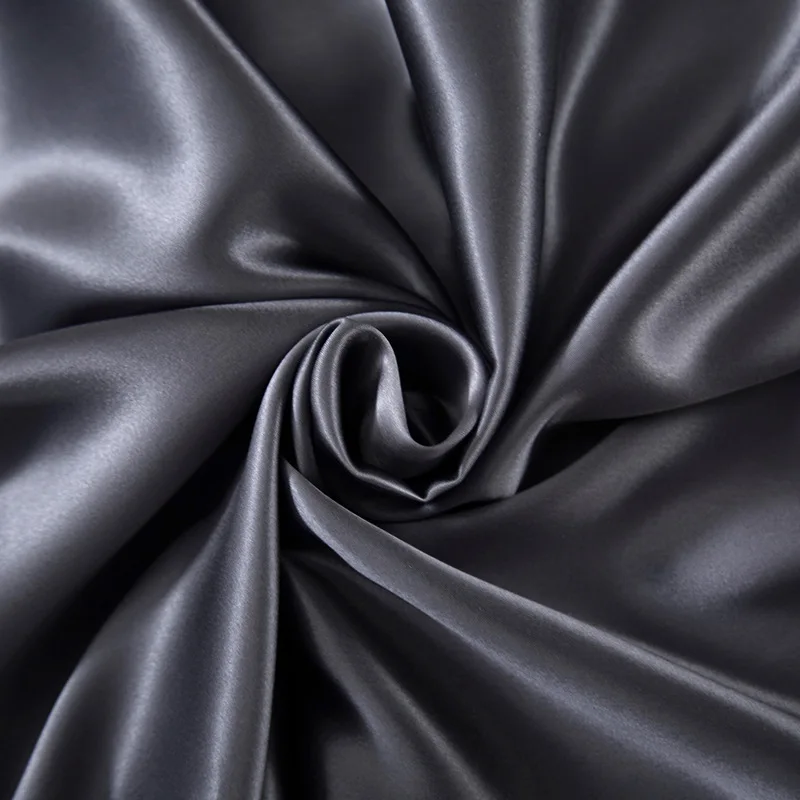 China Manufacture 90 colors Goods 16/19/22/25/30/40MM 100% Mulberry Silk Charmeuse Satin Fabric