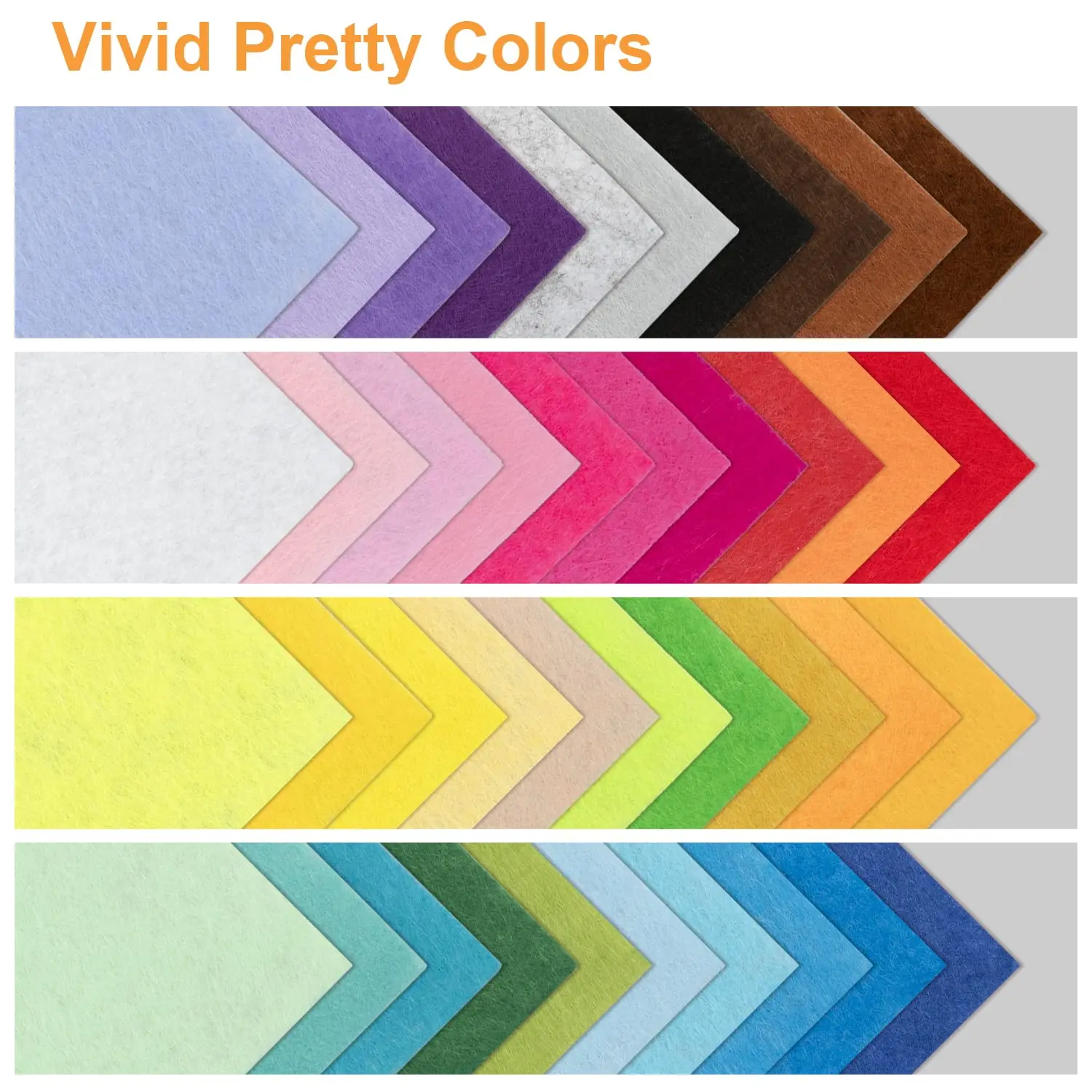 MINGYU Eco-friendly polyester felt fabric for different thickness 1mm 2mm 3mm 4mm 5mm wool felt sheet in 15*15 20*30cm size