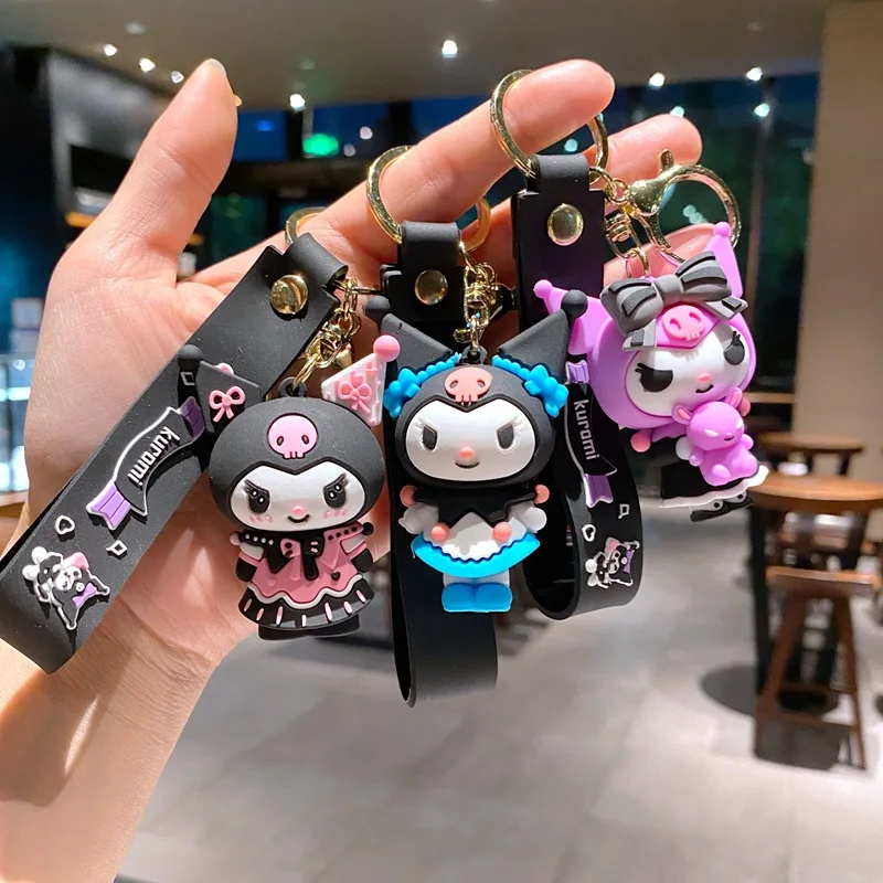 New 3D PVC Cartoon Japanese Anime Key Chain Rings Bag Backpack Car Pendant Kawaii PVC Doll Keychain