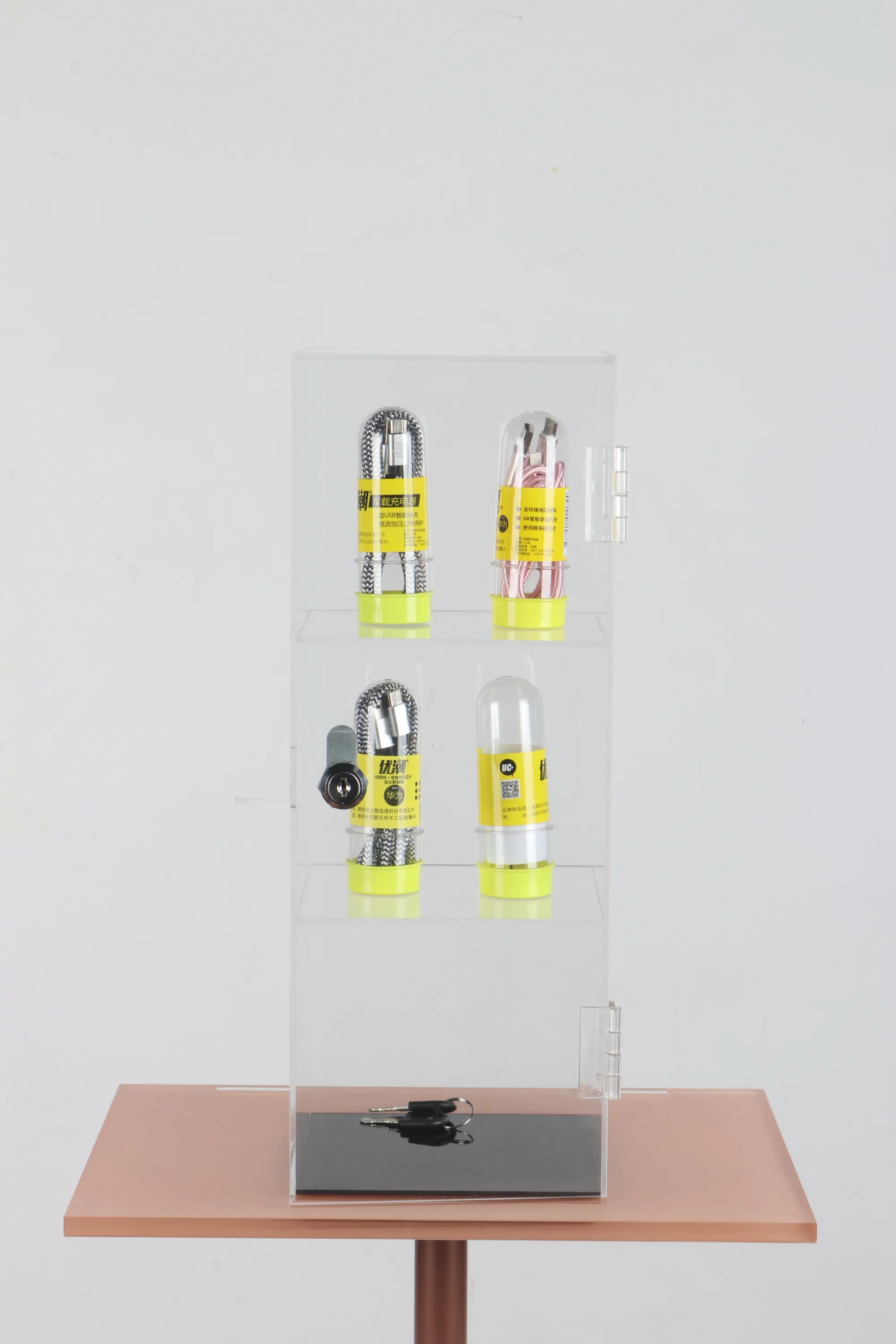 Low Price Tiers Retail Acrylic Display Stands For Wallet Promotion