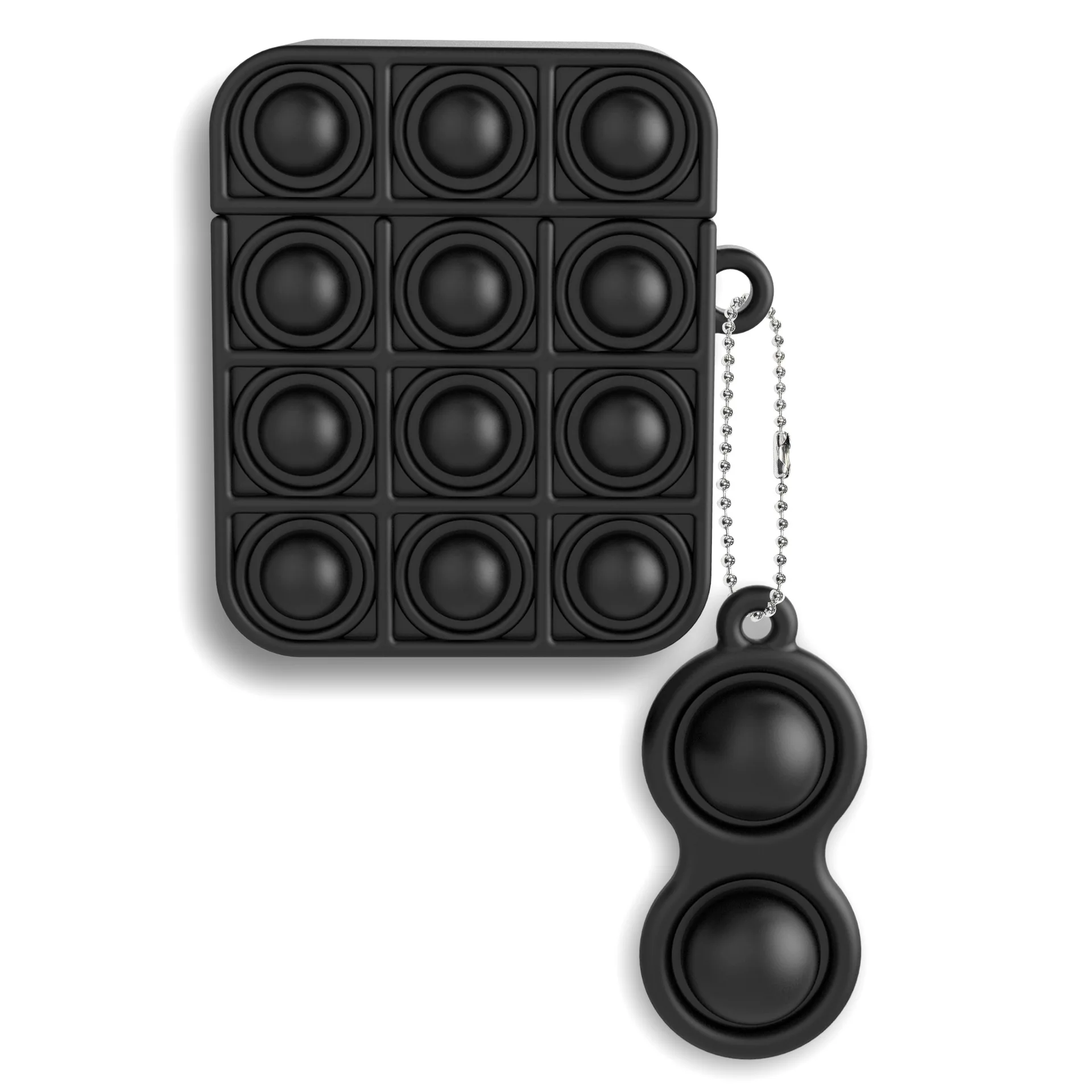 Пузырьковый силиконовый чехол для наушников Airpods 1 2 игрушка снятия стресса пузырьковый гелевый Чехол airpod
