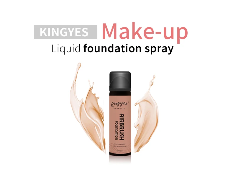 KINGYES Private Label Airbrush Foundation Spray Makeup Waterproof and Matte