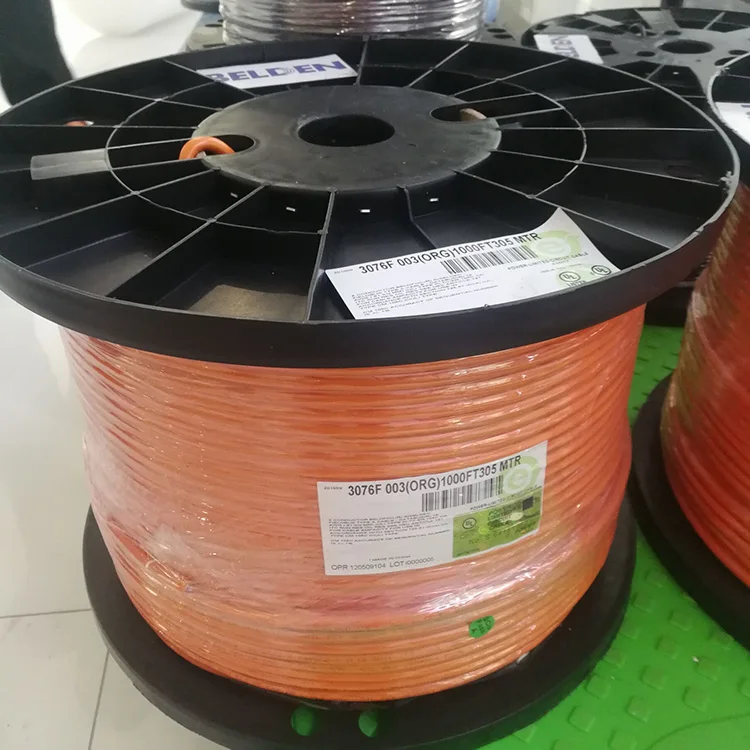 RF cable 1 pair 20AWG belden cable tinned copper conductor with blue PVC jacket rf coaxial Communication Cables