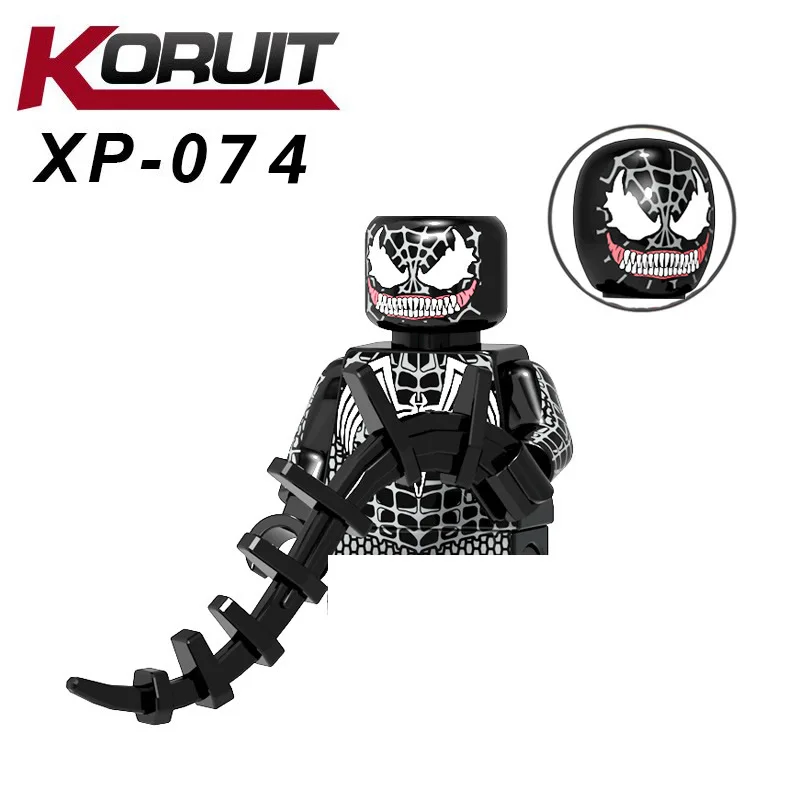 KT1010 Super Heroes Spider Man Plastic Dolls Building Blocks Mini Action Figures Kids Educational Toys