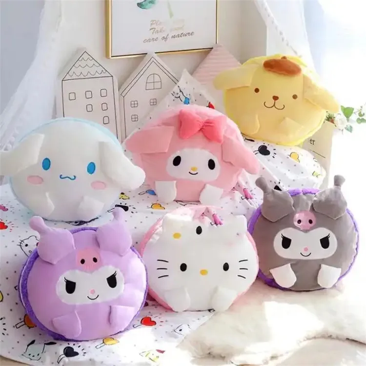 Jm KT My Melody Pompompurin Cinnamoroll  Anime Plush Toys Pillow Office Kawaii Room Decor Cute Gift 40cm