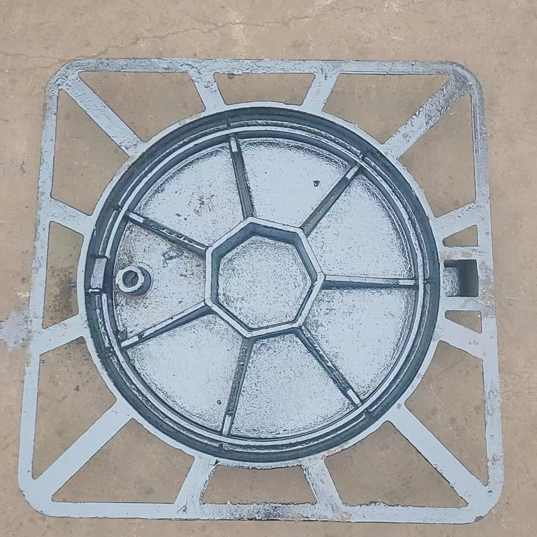 High Quality Cast Iron Square Manhole Cover with ISO Steel Straps & Wooden Crates Die Casting Safety-Use Chinese Manufacturer