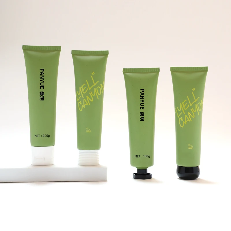 100 ml Manufacturer customized Plastic Tubes Facial Cleanser Gel Tube Recyclable Empty Cosmetic Packaging