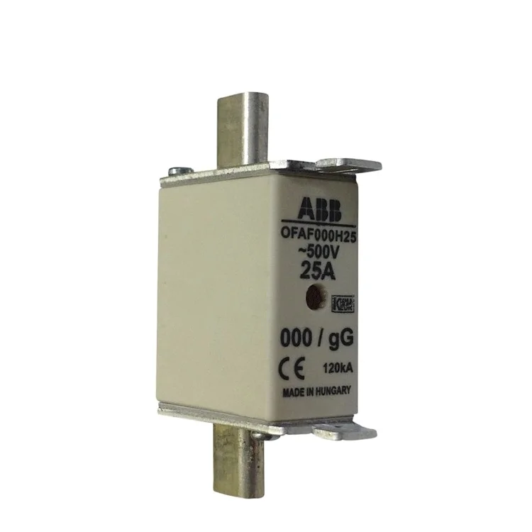 High quality low voltage and super rapid fuse 500V 25A OFAF000H25 Hrc fuse