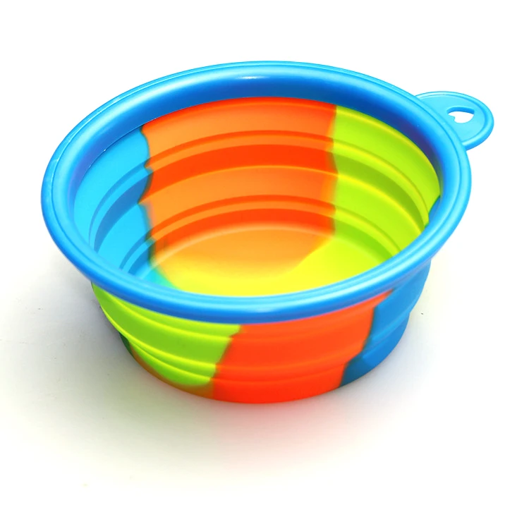 GMT Camouflage Silicone Folding Bowl Out Portable Silicone Pet Bowl