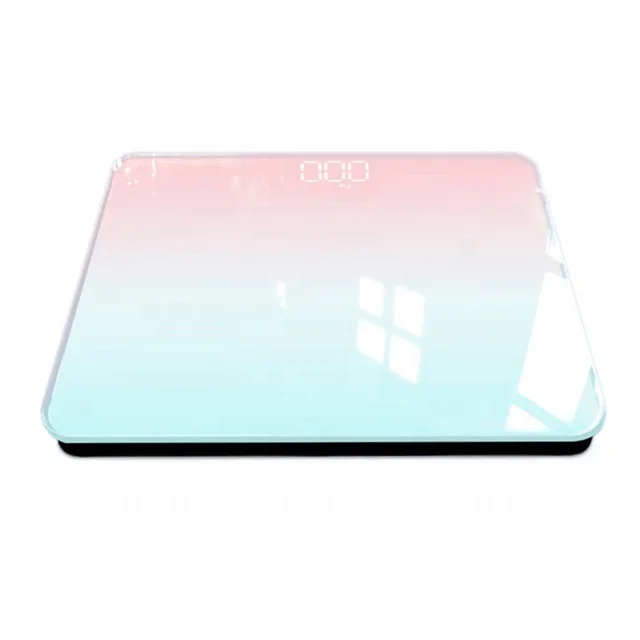 
Tempered Glass Platform Digital Cute Bathroom Body Scale 180 Kg 396Lb 