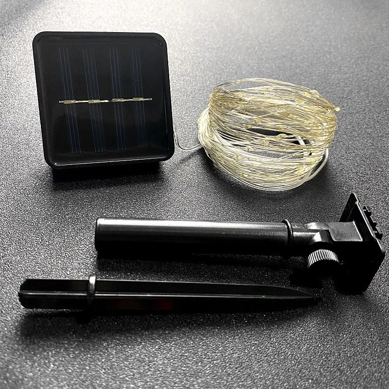 Outdoor Waterproof 12M Light String 100 Led Christmas Halloween Solar Led String Lights For Holiday Decoration