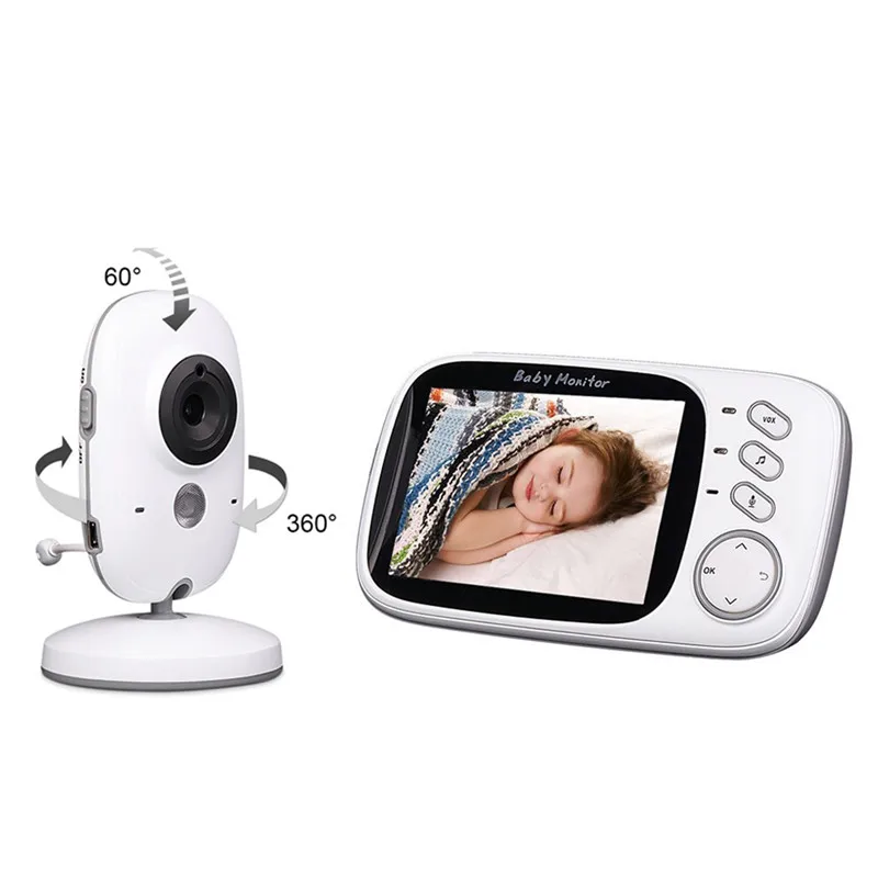 Portable Night Vision Auto Vox 3.2' Lcd Display Vb603 Wireless Video Digital Camera Baby Monitor with VOX Function