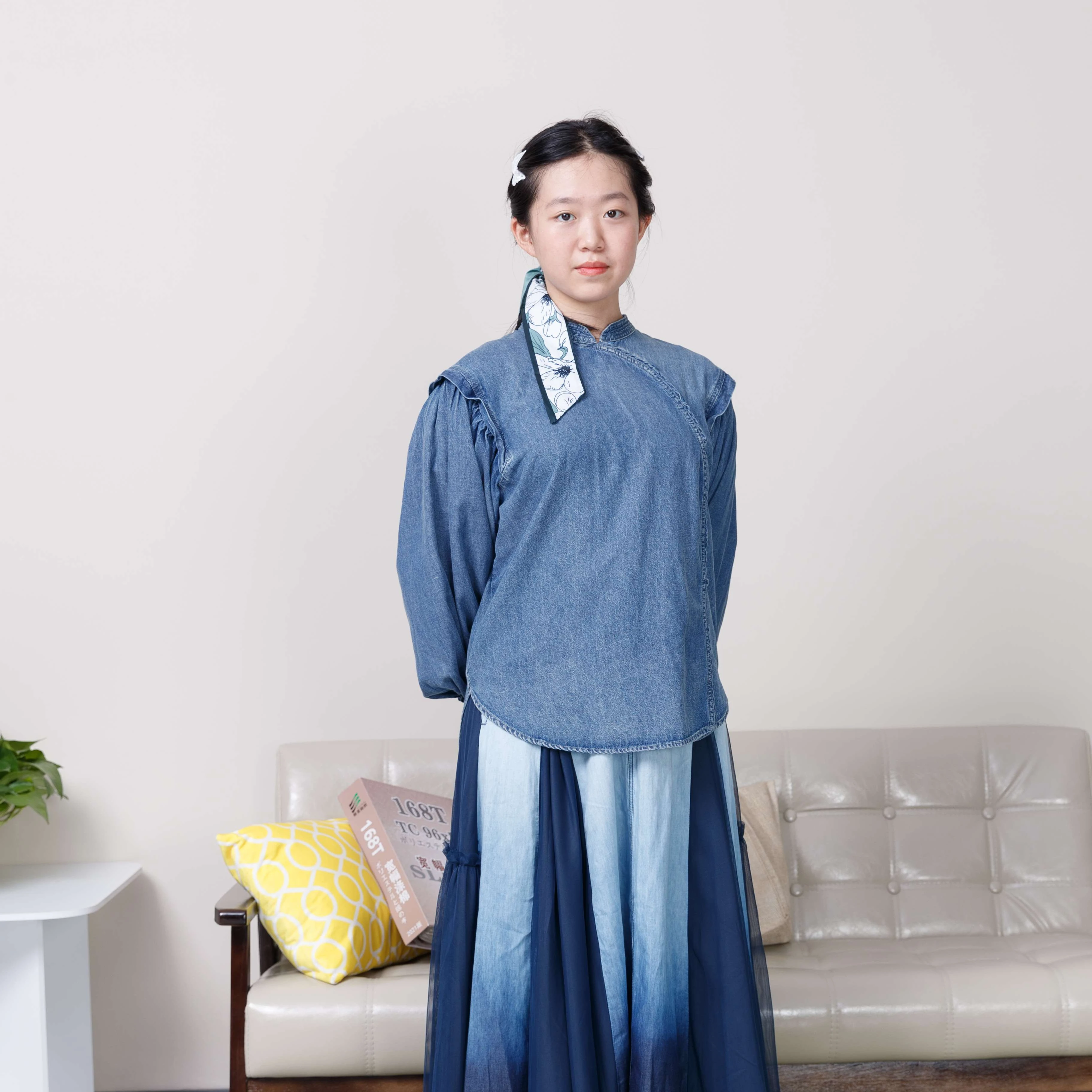 Good Sell Dress Shirts Women Long Denim Shirts Women Shirt With Denim