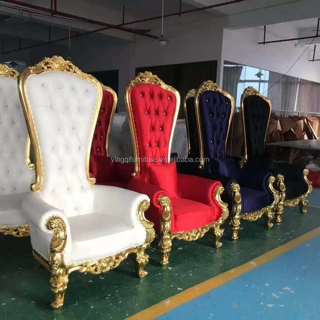 Wedding King and Queen Throne Chairs
