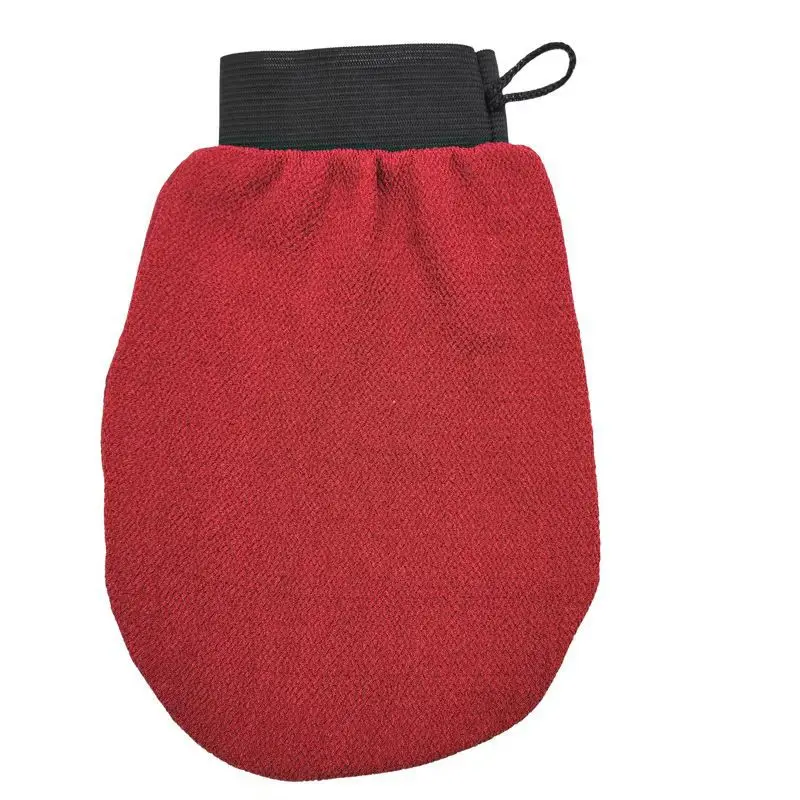 Hot Sale Korean Exfoliating Mitts Body Shower Custom LOGO Purple Gants ExfoliantExfoliating Gloves