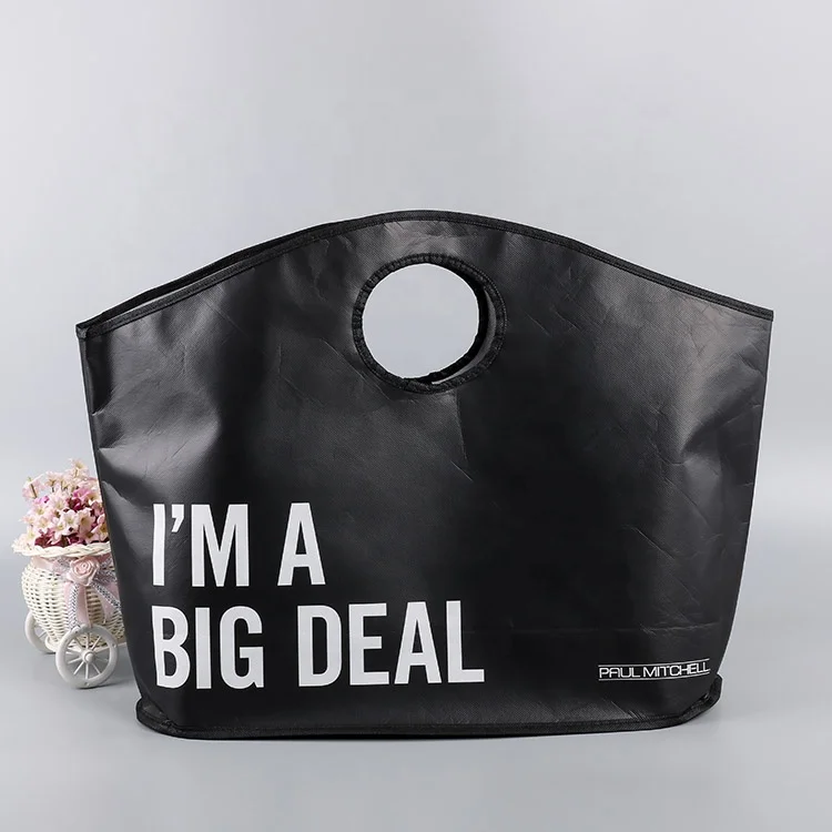 Non-Woven BOPP Laminated Tote Bag with Patch Handle