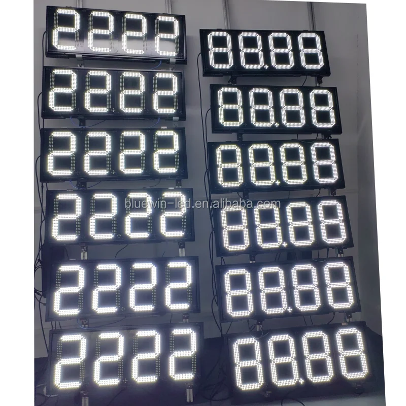 Wholesale digital 7 segment LED display for oil station signage led gas pricers gas price led display