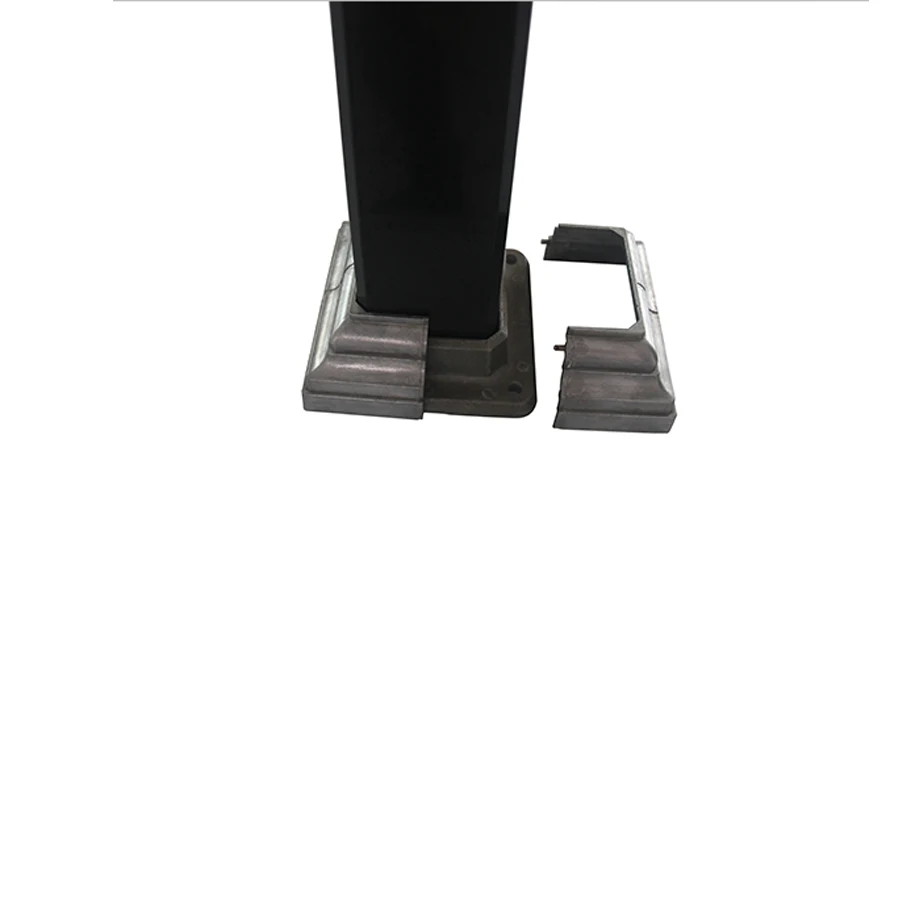 Celia 2 inch Custom made aluminum fence and railing post base support for Construction Guardrail post