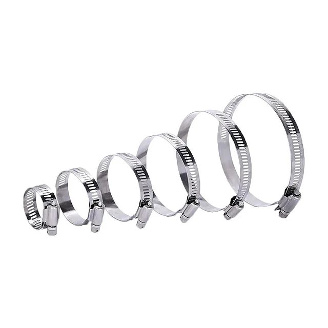 Power Seal Steel Hose Clamp American & German Type W4 Embossed Band Worm Gear Drive Free Samples Included