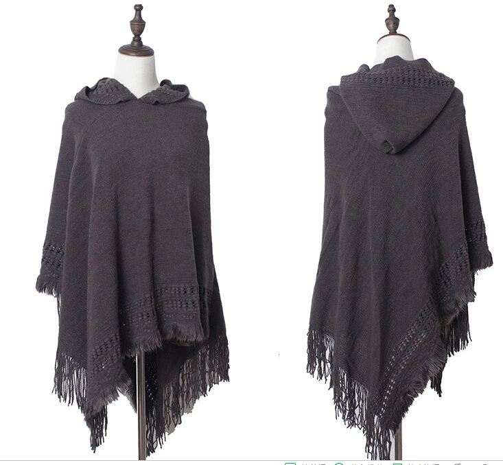 Cashmere Shawl Cashmere Poncho Cape Shawl High Quality Knitted Multi Colors Acrylic Ladies Women Adult Winter Fashion 5-7days