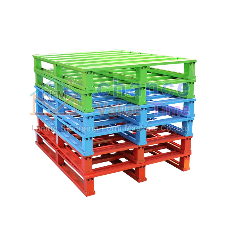 Strictly control each detail of metal pallets manufacturers direct sales euro pallet for warehouse storage