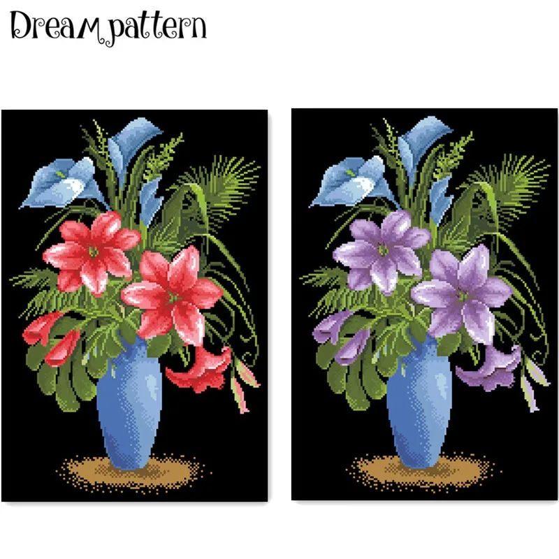 Набор для вышивки крестиком серии «Лилия Фея», Набор для вышивки крестиком, комплект черной ткани «сделай сам», aida 18ct 14ct 11ct